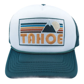 Kids' Lake Tahoe, California Trucker Hat - Retro Mountain Snapback Youth Hat - 0
