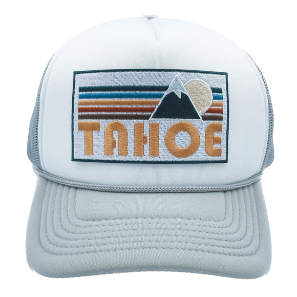Kids' Lake Tahoe, California Trucker Hat - Retro Mountain Snapback Youth Hat
