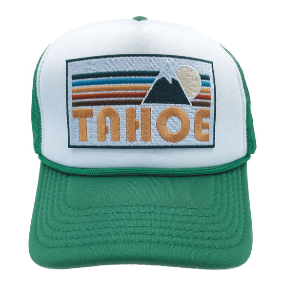 Kids' Lake Tahoe, California Trucker Hat - Retro Mountain Snapback Youth Hat