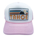 Kids' Lake Tahoe, California Trucker Hat - Retro Mountain Snapback Youth Hat-11