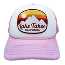 Kid's Lake Tahoe, California Trucker Hat - Retro Mountain Snapback Youth Hat-9