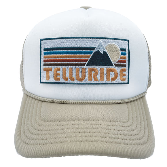 Kids' Telluride, Colorado Trucker Hat - Retro Mountain Snapback Youth Hat