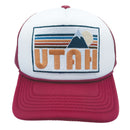 Kids' Utah Trucker Hat - Retro Mountain Snapback Youth Hat-3