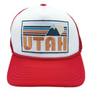 Kids' Utah Trucker Hat - Retro Mountain Snapback Youth Hat-7