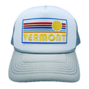 Kid's Vermont Trucker Hat - Retro Sun  Snapback Trucker Youth Hat-3