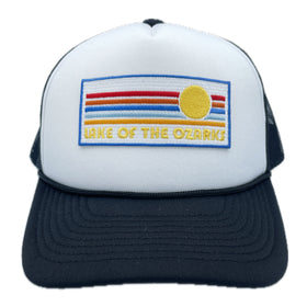 Lake of the Ozarks, Missouri Trucker Hat - Retro Sun Snapback Hat - 0