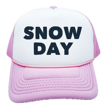 Kid's Snow Day Trucker Hat - Retro Snapback Trucker Youth Hat - 0
