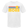 Moab, Utah T-Shirt - Retro Sunrise Unisex Moab T Shirt - white