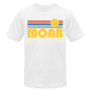 Moab, Utah T-Shirt - Retro Sunrise Unisex Moab T Shirt - white