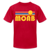 Moab, Utah T-Shirt - Retro Sunrise Unisex Moab T Shirt - red