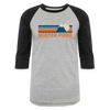 Winter Park, Colorado Baseball T-Shirt - Retro Mountain Unisex Winter Park Raglan T Shirt