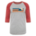 Winter Park, Colorado Baseball T-Shirt - Retro Mountain Unisex Winter Park Raglan T Shirt - heather gray/red
