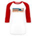 Winter Park, Colorado Baseball T-Shirt - Retro Mountain Unisex Winter Park Raglan T Shirt - white/red