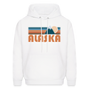 Alaska Hoodie - Retro Mountain Alaska Crewneck Hooded Sweatshirt