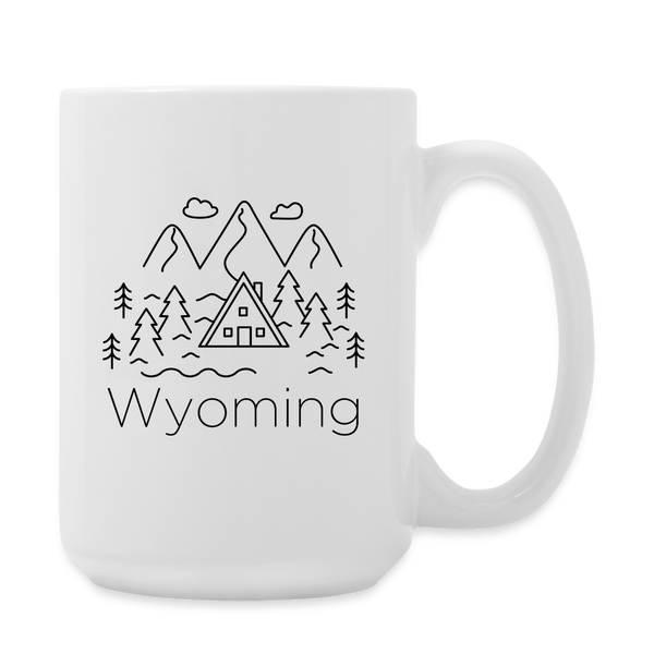 Wyoming - Coffee/Tea Mug 15 oz - white