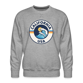 Premium California Sweatshirt - Men's Sweatshirt - heather grey