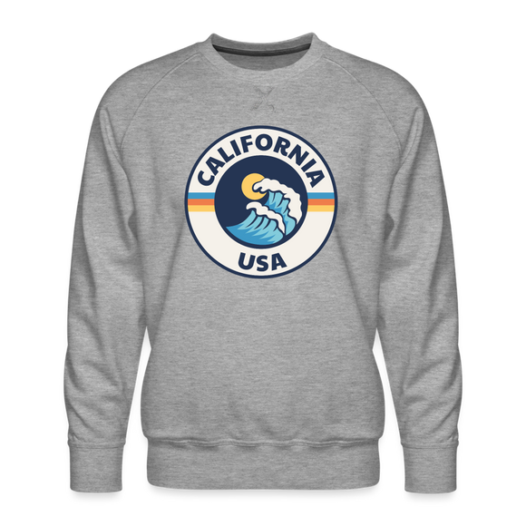Premium California Sweatshirt - Men's Sweatshirt - heather grey
