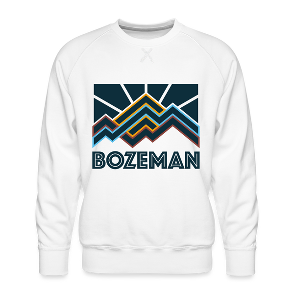 Premium Bozeman Sweatshirt - Men's Montana Sweatshirt - white