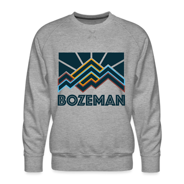 Premium Bozeman Sweatshirt - Men's Montana Sweatshirt - heather grey