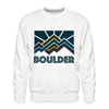 Premium Boulder Sweatshirt - Men's Colorado Sweatshirt - white