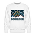 Premium Boulder Sweatshirt - Men's Colorado Sweatshirt - white