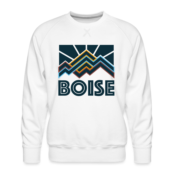 Premium Boise Sweatshirt - Men's Idaho Sweatshirt - white