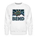 Premium Bend Sweatshirt - Men's Oregon Sweatshirt - white