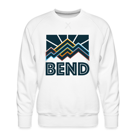 Premium Bend Sweatshirt - Men's Oregon Sweatshirt - white