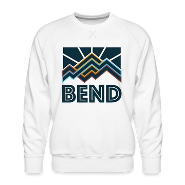 Premium Bend Sweatshirt - Men's Oregon Sweatshirt - white