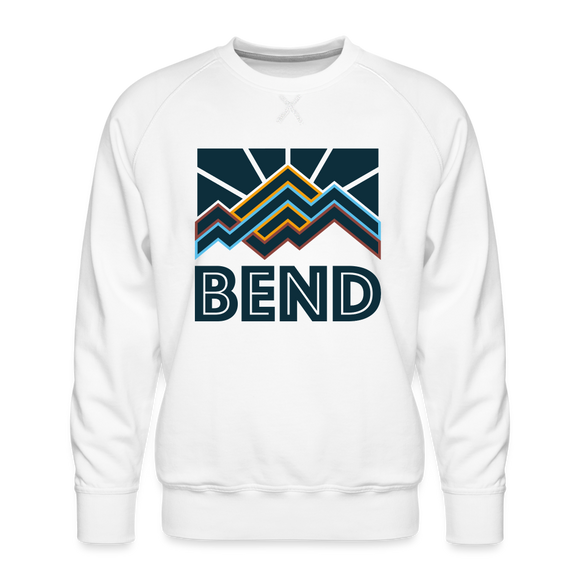 Premium Bend Sweatshirt - Men's Oregon Sweatshirt - white