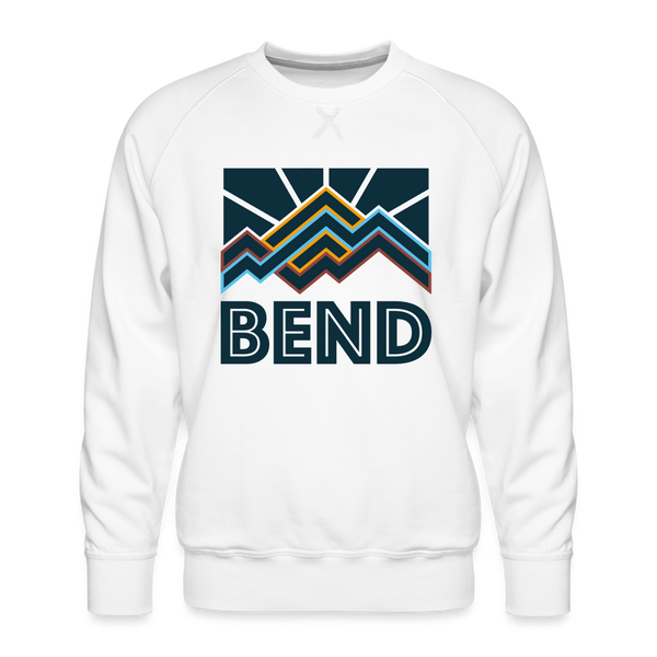 Premium Bend Sweatshirt - Men's Oregon Sweatshirt - white
