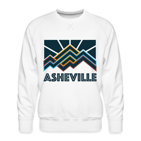 Premium Asheville Sweatshirt - Men's North Carolina Sweatshirt - white