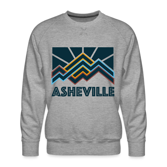 Premium Asheville Sweatshirt - Men's North Carolina Sweatshirt - heather grey