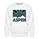 Premium Aspen Sweatshirt - Men's Colorado Sweatshirt - white