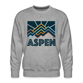 Premium Aspen Sweatshirt - Men's Colorado Sweatshirt - heather grey