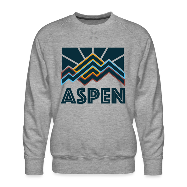 Premium Aspen Sweatshirt - Men's Colorado Sweatshirt - heather grey