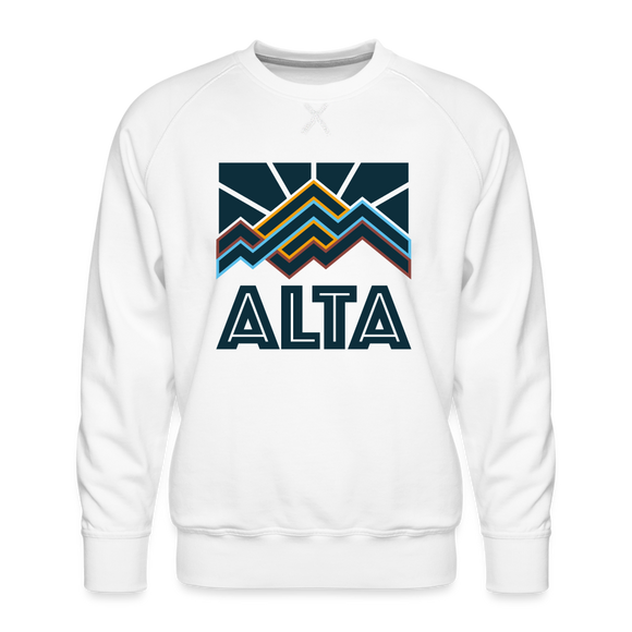 Premium Alta Sweatshirt - Men's Utah Sweatshirt - white