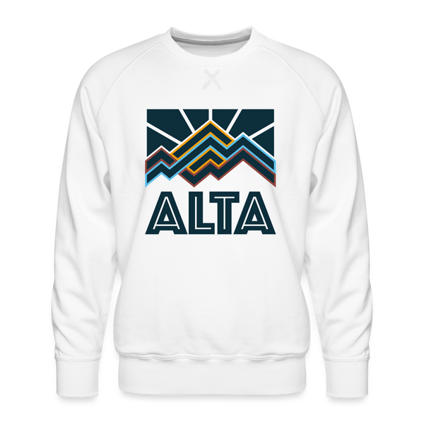 Premium Alta Sweatshirt - Men's Utah Sweatshirt - white