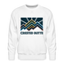Premium Crested Butte Sweatshirt - Men's Colorado Sweatshirt - white