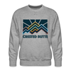 Premium Crested Butte Sweatshirt - Men's Colorado Sweatshirt - heather grey