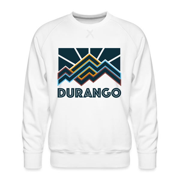 Premium Durango Sweatshirt - Men's Colorado Sweatshirt - white