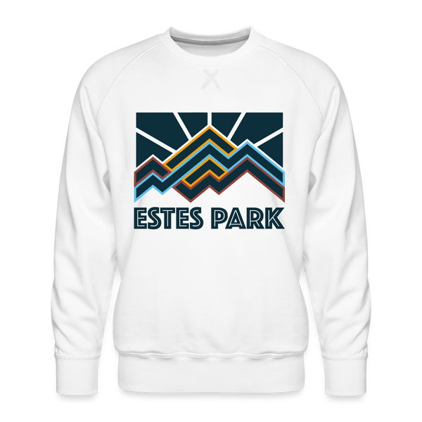 Premium Estes Park Sweatshirt - Men's Colorado Sweatshirt - white