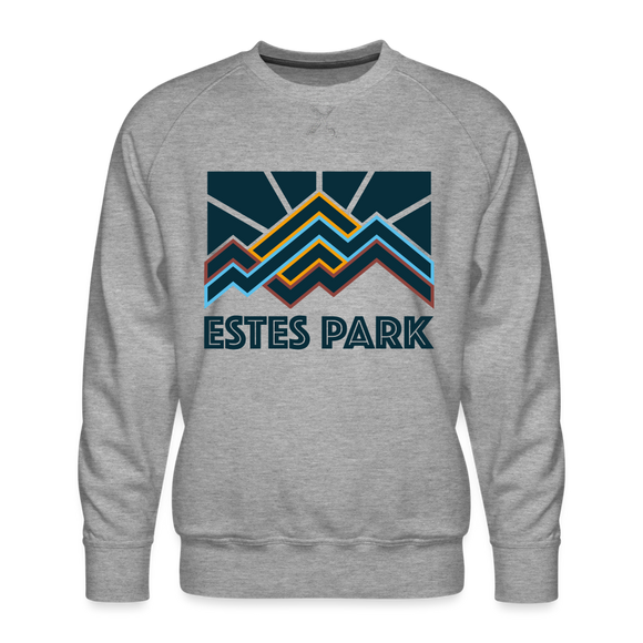 Premium Estes Park Sweatshirt - Men's Colorado Sweatshirt - heather grey