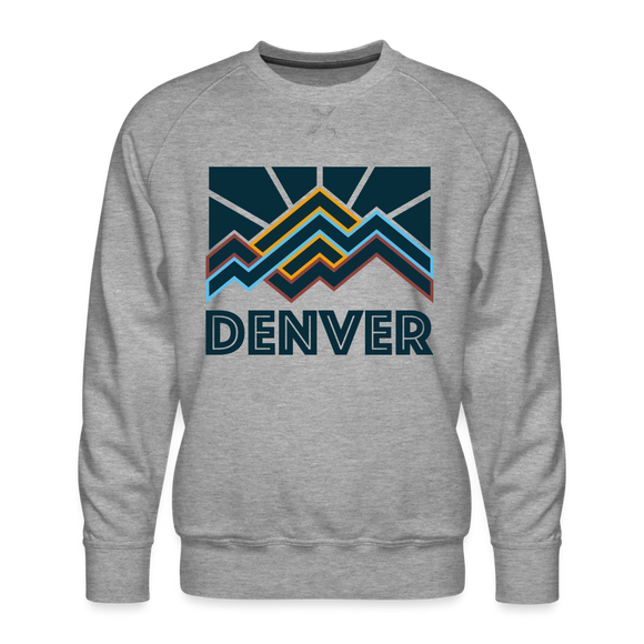 Premium Denver Sweatshirt - Men's Colorado Sweatshirt - heather grey