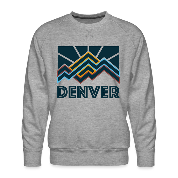 Premium Denver Sweatshirt - Men's Colorado Sweatshirt - heather grey