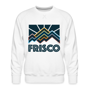 Premium Frisco Sweatshirt - Men's Colorado Sweatshirt - white