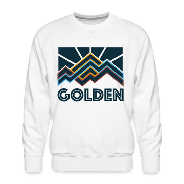 Premium Golden Sweatshirt - Men's Colorado Sweatshirt - white