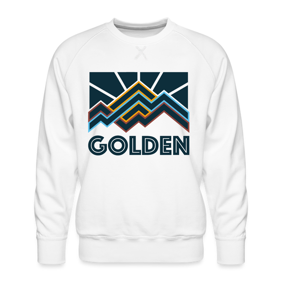 Premium Golden Sweatshirt - Men's Colorado Sweatshirt - white