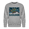 Premium Golden Sweatshirt - Men's Colorado Sweatshirt - heather grey