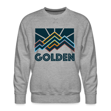 Premium Golden Sweatshirt - Men's Colorado Sweatshirt - heather grey